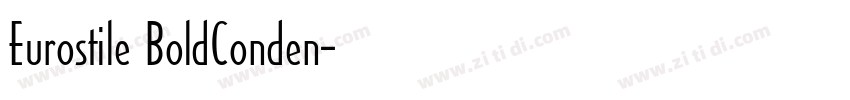Eurostile BoldConden字体转换